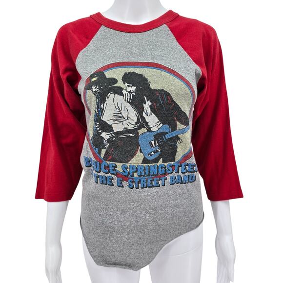 Bruce Springsteen Original Vintage 1980 World Tour Raglan Tee XS - Picture 1 of 6